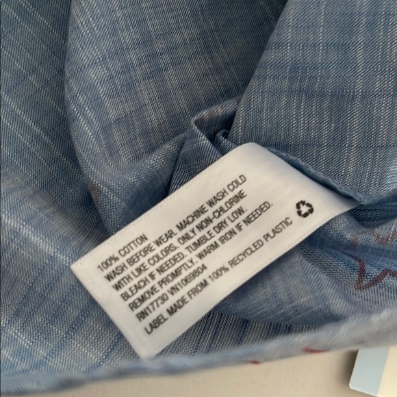 Cat & Jack Blue Star Pattern Shirt 3-6 months - Picture 3 of 4